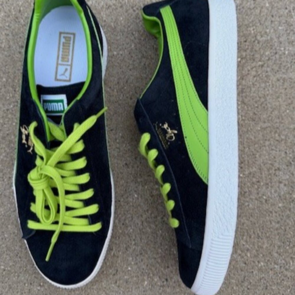Puma clyde suede shoes new